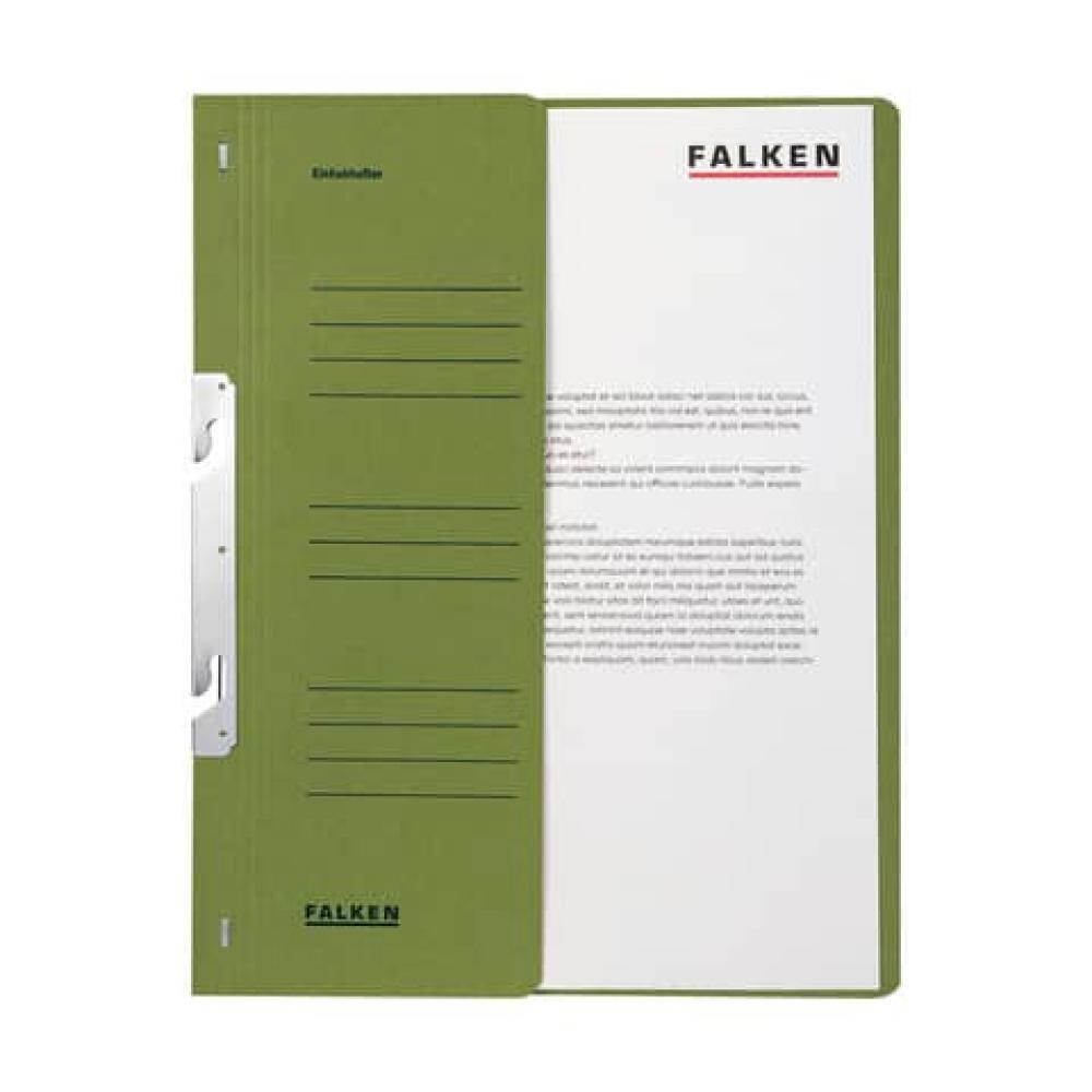 Einhakhefter A4 1 2 Vorderdeckel kfm. Helfung grün Manilakarton 250 g qm Falken 80004013 (4014481506018)