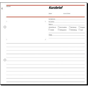 Kurzbriefe CFB 2 3 A4, SD 50 Blatt SIGEL SD009 (4004360911088)