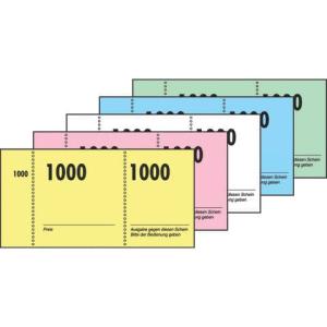 Nummernblock 1-1000, 5 farbig sortiert 105x50 mm 10x100 Blatt SIGEL GN110 ()
