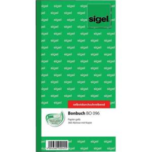 Bonbuch o. Kellner-Nr. 360 Abrisse SD gelb 105x200 mm 2x60 Blatt SIGEL BO096 (4004360920455)