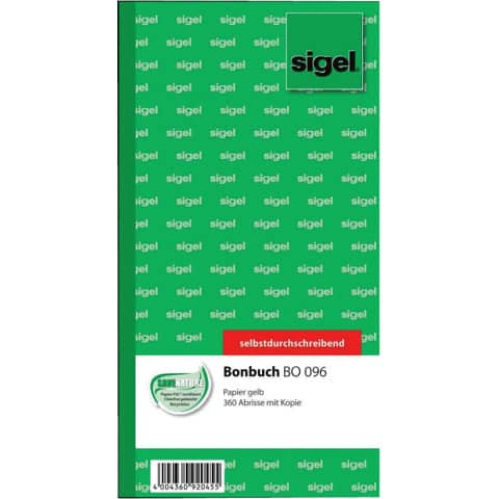 Bonbuch o. Kellner-Nr. 360 Abrisse SD gelb 105x200 mm 2x60 Blatt SIGEL BO096 (4004360920455)