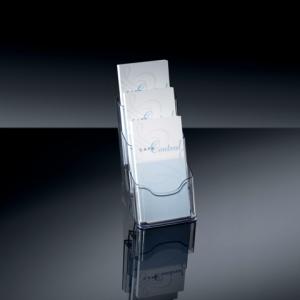 Sigel Tischprospekthalter Transparent 1/3 Din A4 3 Fächer LH133 (4004360982101)