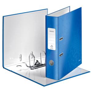 1005 Qualitäts-Ordner WOW A4, breit Schlitz blau metallic Leitz 1005-00-36 (4002432394685)