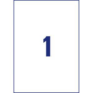 Folien-Etiketten 210 x297 mm weiß 20 Etiketten 20 Blatt permanent wetterfest AVERY ZWECKFORM L4775-20 (4004182047750)