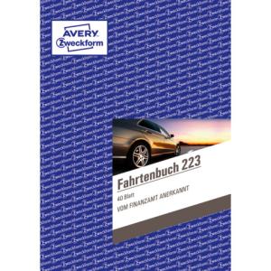 223 Fahrtenbuch A5, steuerlicher km-Nachweis 40 Blatt weiß AVERY ZWECKFORM (4004182002230)