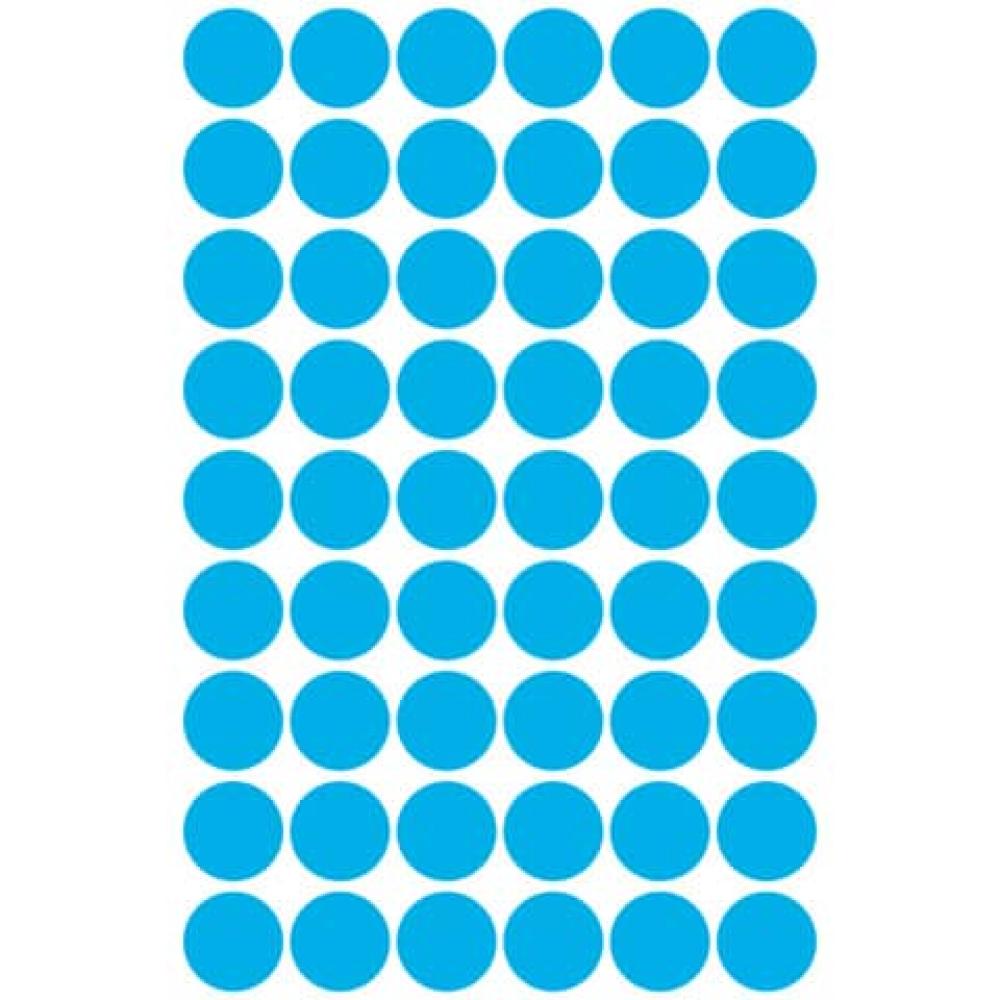 Markierungspunkte  12 mm 5 Blatt 270 Etiketten blau AVERY ZWECKFORM 3142 (4004182031421)