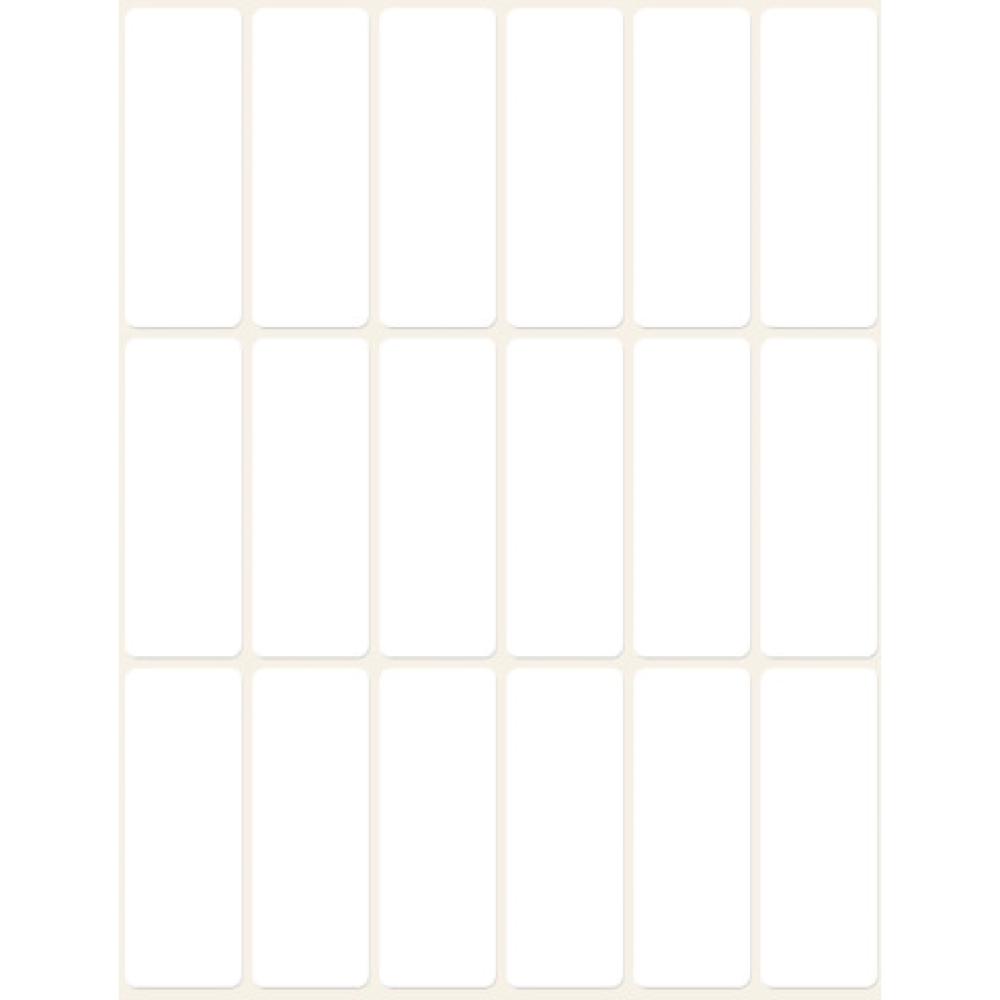 Universal-Etiketten 50x19 mm weiß 486 Etiketten 27 Blatt permanent AVERY ZWECKFORM 3327 (4004182033272)