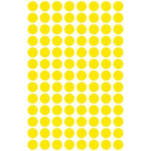 Markierungspunkte  8 mm 4 Blatt 416 Etiketten gelb AVERY ZWECKFORM 3013 (4004182030134)