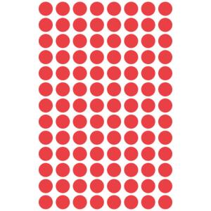 Markierungspunkte  8 mm 4 Blatt 416 Etiketten rot AVERY ZWECKFORM 3010 (4004182030103)