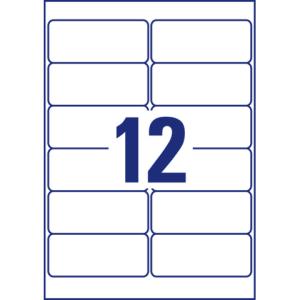Folien-Etiketten 99,1x42,3 mm 240 Etiketten 20 Blatt permanent wetterfest AVERY ZWECKFORM L4776-20 (4004182047767)