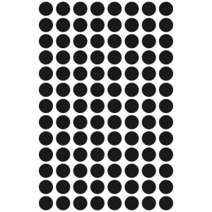 Markierungspunkte  8 mm 4 Blatt 416 Etiketten schwarz AVERY ZWECKFORM 3009 (4004182030097)