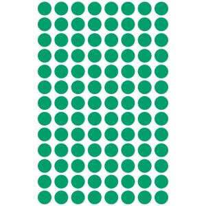 Markierungspunkte  8 mm 4 Blatt 416 Etiketten grün AVERY ZWECKFORM 3012 (4004182030127)