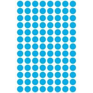 Markierungspunkte  8 mm 4 Blatt 416 Etiketten blau AVERY ZWECKFORM 3011 (4004182030110)