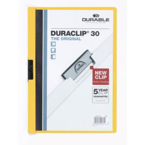 Klemmhefter DURACLIP ORIGINAL 30, DIN A4, gelb DURABLE 2200-04 (4005546210315)