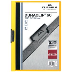 Klemm-Mappe DURACLIP 60 A4, gelb DURABLE 2209 04 (4005546210483)