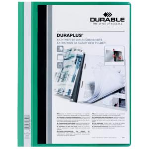 Angebotshefter DURAPLUS strapazierfähige Folie A4+ grün DURABLE 2579 05 (4005546267944)