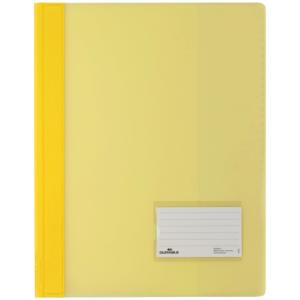 Schnellhefter DURALUX A4 überbreit transluzente Folie gelb DURABLE 2680 04 (4005546201627)