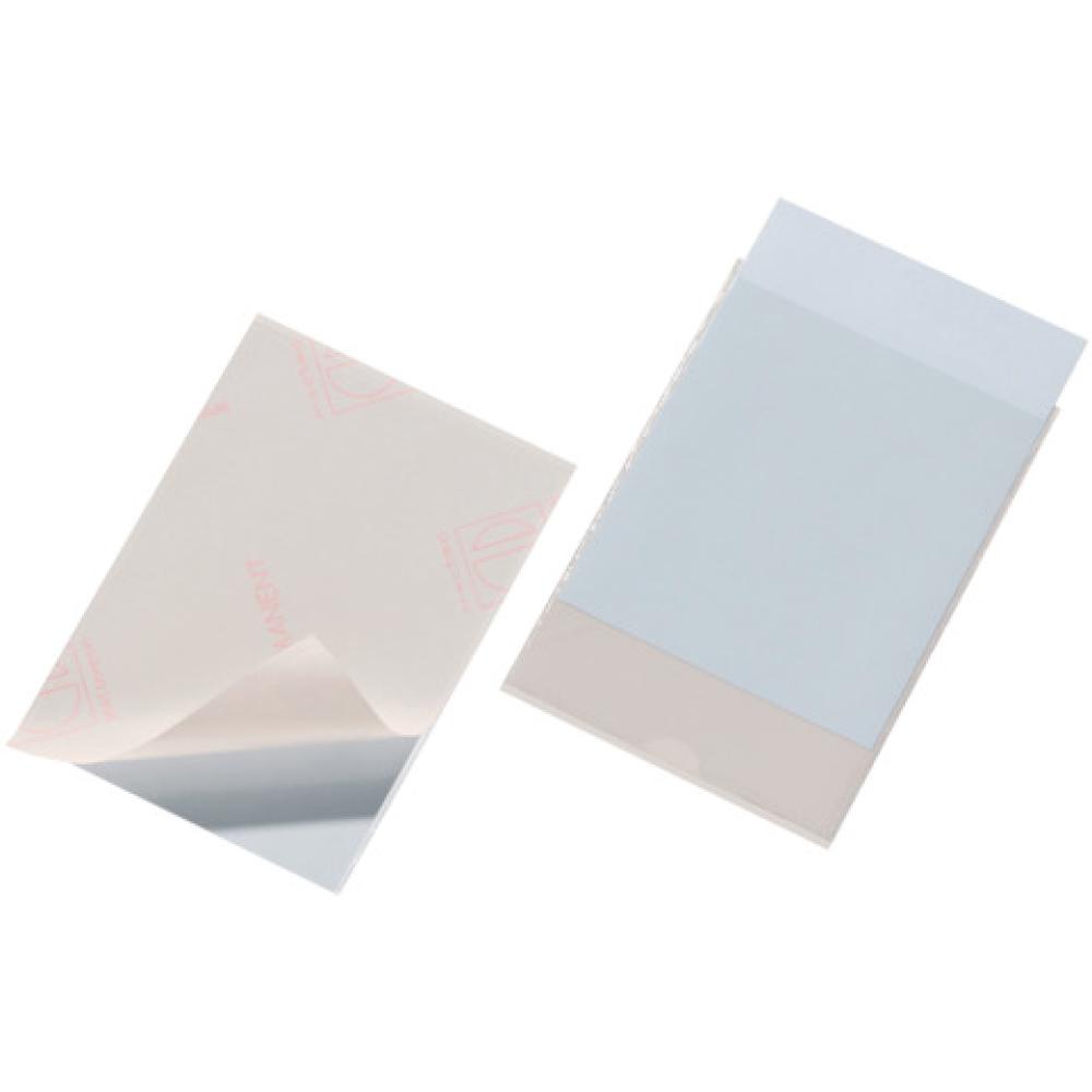 Selbstklebetasche POCKETFIX 148x105 mm seitlich offen transparent 10 Stück DURABLE 8076 19 (4005546889269)
