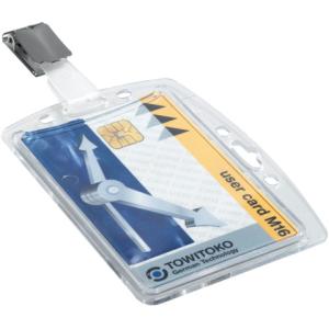 Ausweishülle mit Security Clip Kunststoff 85x54 mm 25 Stück DURABLE 8005 19 (4005546800288)