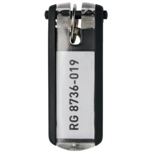 Schlüsselanhänger KEY CLIP schwarz Beutel mit 6 Stück DURABLE 1957 01 (4005546103808)