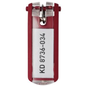 Schlüsselanhänger KEY CLIP rot Beutel mit 6 Stück DURABLE 1957 03 (4005546103815)