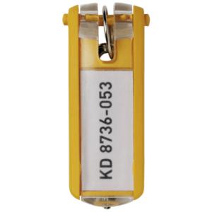 Schlüsselanhänger KEY CLIP gelb Beutel mit 6 Stück DURABLE 1957 04 (4005546103822)