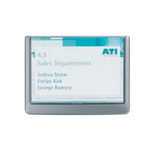 Türschild CLICK SIGN Alu 149x105,5 mm Transparent DURABLE 4861 37 (4005546404660)