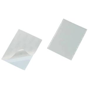 Selbstklebetasche POCKETFIX 150x110 mm seitlich offen transparent 25 Stück DURABLE 8276 19 (4005546805184)