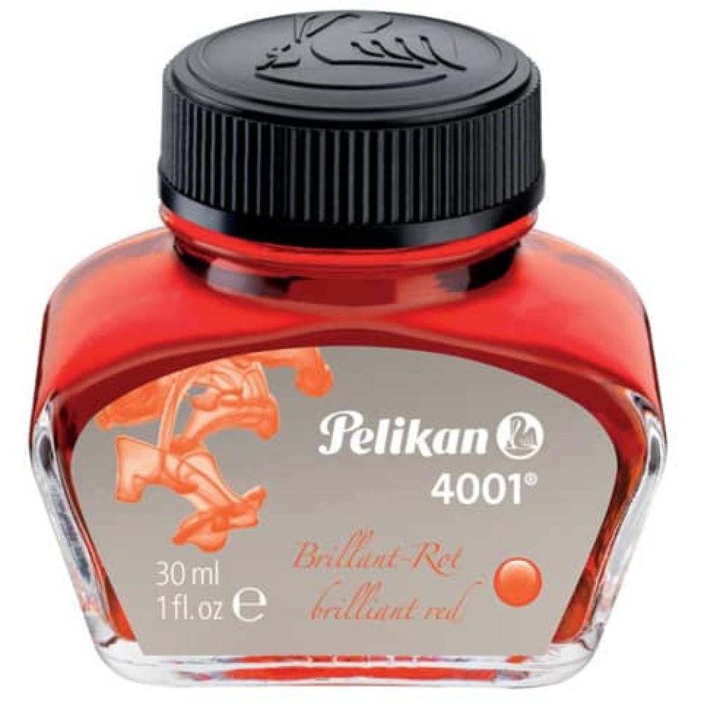 Tinte 4001 30 ml Glasflacon brillant-rot PELIKAN 400142565 (4012700301031)