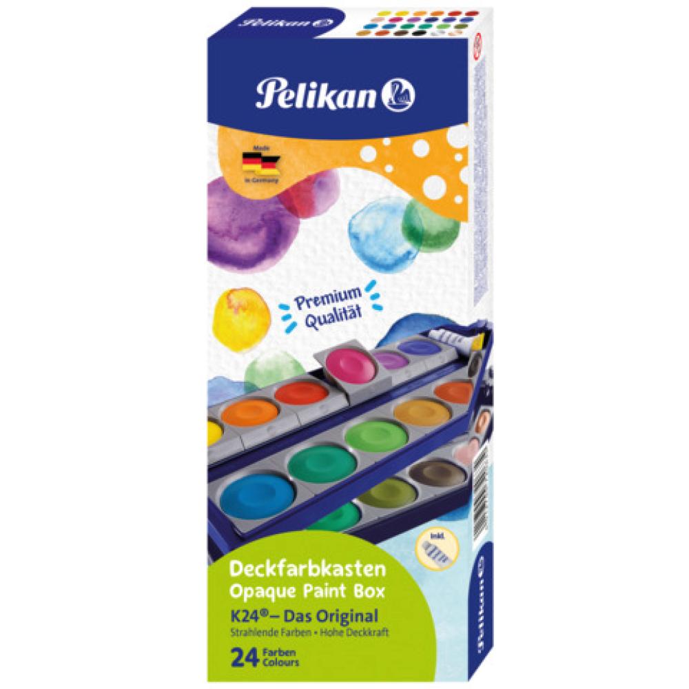 Deckfarbkasten 735K 24 24 Farben + 1 Deckweiß blau PELIKAN 400197045 (4012700720634)