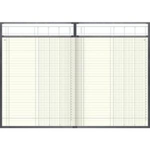 Spaltenbuch Kopfleisten-Ausführung A4, 3 Spalten 96 Blatt Schema über 1 Seite mit Seitenzahlen König & Ebhardt 86-11032 