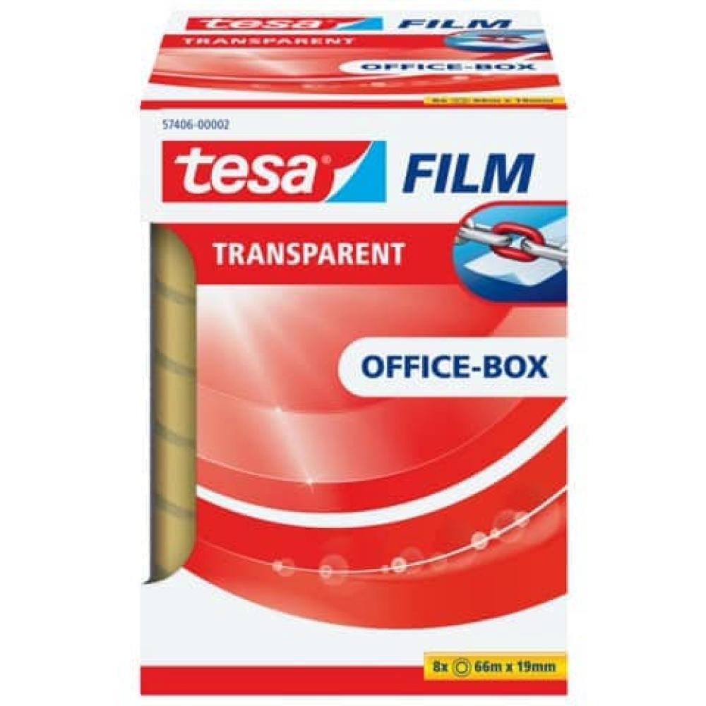 Klebefilm Office Box transparent 19 mmx66 m 8 Rollen TESA 57406-00002-01 (4042448036162)