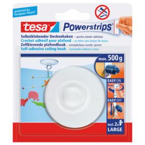 Powerstrips Deckenhaken ablösbar Tragfähigkeit 500g rund weiß TESA 58029-00029-00 (4005801195401)