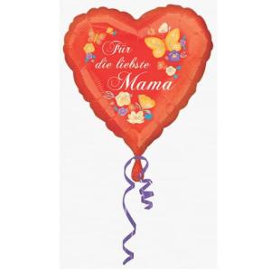 Folienballon Für die liebste Mama  45 cm 3374901 (0026635337496)