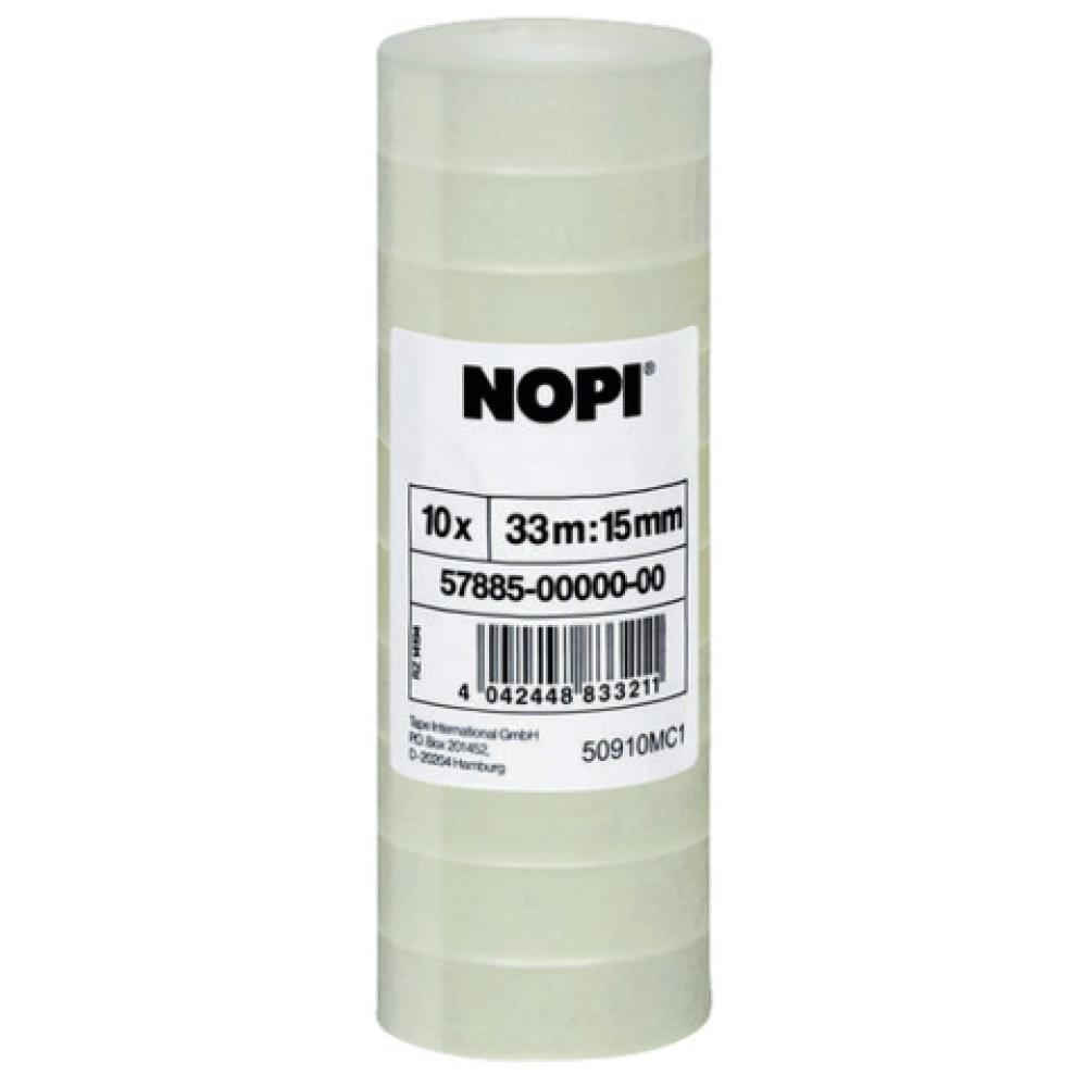 Klebefilm transparent PP unsichtbar Bandgröße (LxB): 33 mx15 mm NOPI 57885-00000-00 (4042448833211)