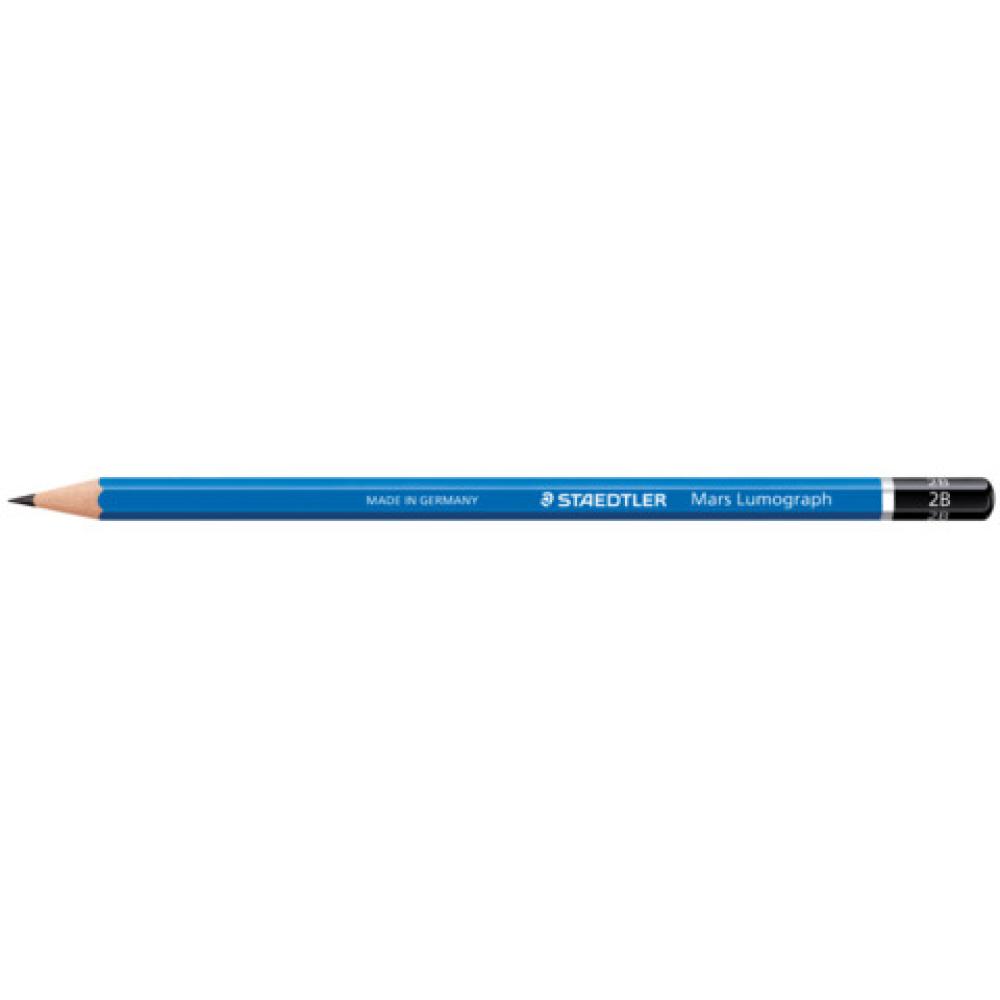 Bleistift Mars Lumograph 2B blau STAEDTLER 100-2B (4007817104118)