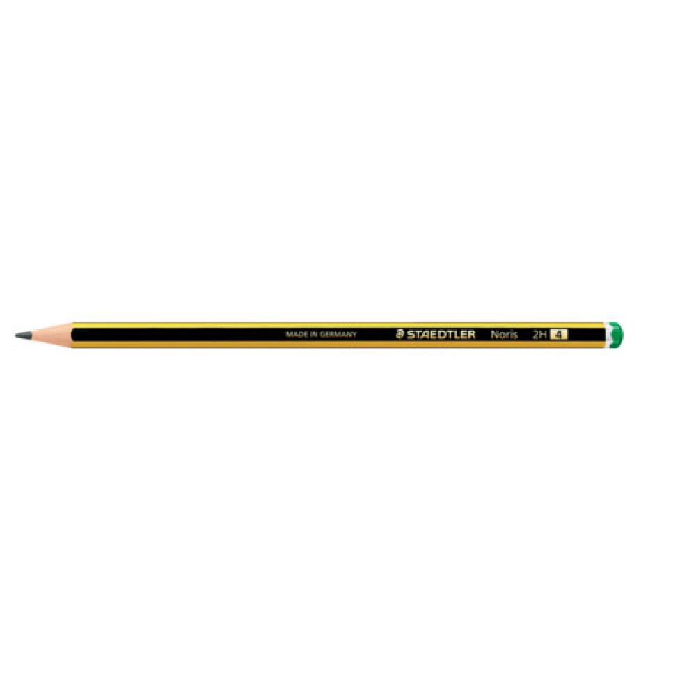 Staedtler Noris 120 Bleistift 2h Schwarz/gelb, 1 St. 120-4 (4007817104668)