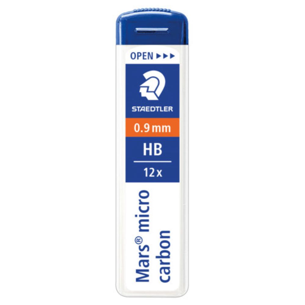 Feinmine Mars micro carbon 250 0,9 mm HB schwarz 12 Minen STAEDTLER 250 09-HB (4007817214091)