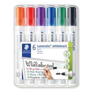 Lumocolor 351 whiteboard marker Rundspitze 6 Farben sortiert STAEDTLER 351 WP6 (4007817328941)