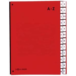 Pultordner Color-Einband Tabe A Z 24 Fächer rot PAGNA 24249-01 (4013951000261)