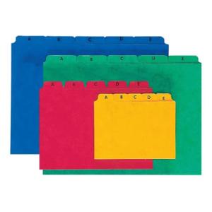 Kartei-Leitregister A Z für Größe A6 quer rot PAGNA 26251-01 (4013951001466)