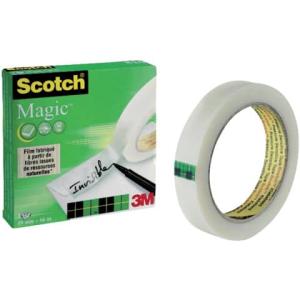 Klebeband Magic 810, Zellulose Acetat unsichtbar beschriftbar 66 mx19 mm SCOTCH M8101966 (3134375005913)