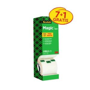 Klebeband Magic 810 Zellulose Acetat unsichtbar beschriftbar 33mx19mm 8 Rollen SCOTCH 8-1933R8 (4046719205936)