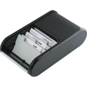 Visitenkartenbox Linear für 300 Karten schwarz HELIT H6218095 (4012086021172)