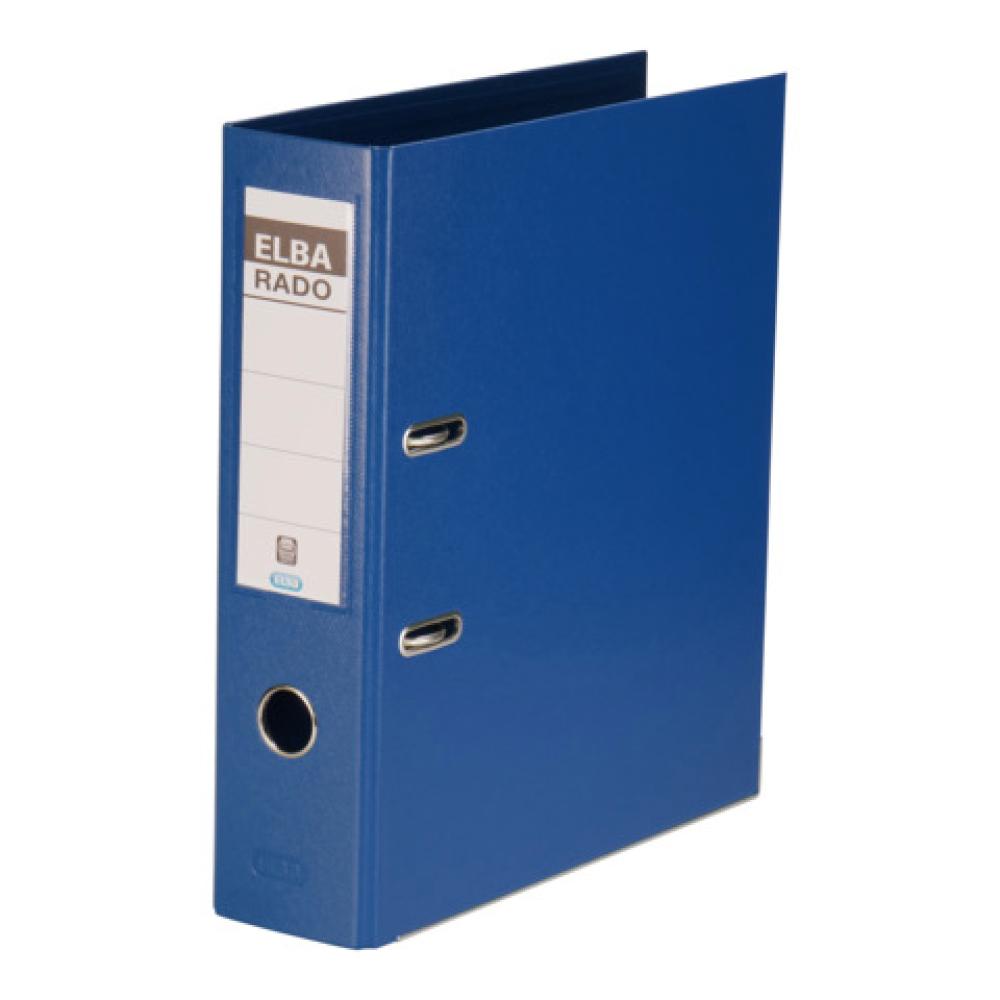 Ordner rado plast PVC PVC A4, 80 mm blau ELBA 100022626 (4002030101418)