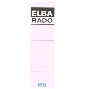 Einsteck-Rückenschilder kurz breit weiß 10 Stück ELBA 100420960 (4002030042971)