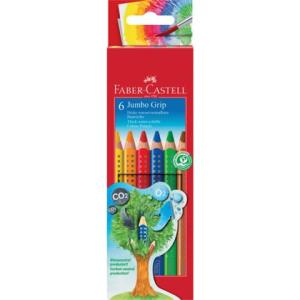 Buntstift Jumbo GRIP 6 Farben sortiert Kartonetui FABER CASTELL 110906 (4005401109068)