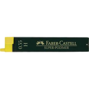 Feinmine SUPER-POLYMER 0,35 mm H schwarz 12 Minen FABER CASTELL 120311 (4005401203117)