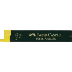Feinmine SUPER-POLYMER 0,35 mm 2H schwarz 12 Minen FABER CASTELL 120312 (4005401203124)