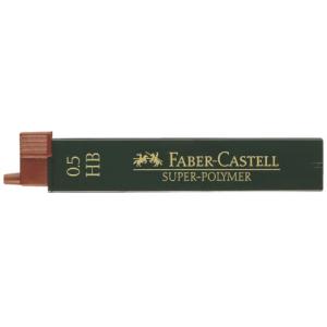 Feinmine SUPER-POLYMER 0,5 mm HB schwarz 12 Minen FABER CASTELL 120500 (4005401205005)